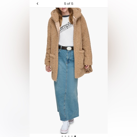 Andrew Marc Seneca Faux shearling hooded jacket - Picture 5 of 5